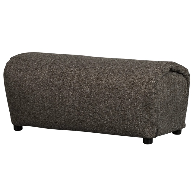 Bancheta gri din textil 91 cm Baggy Melange Woood