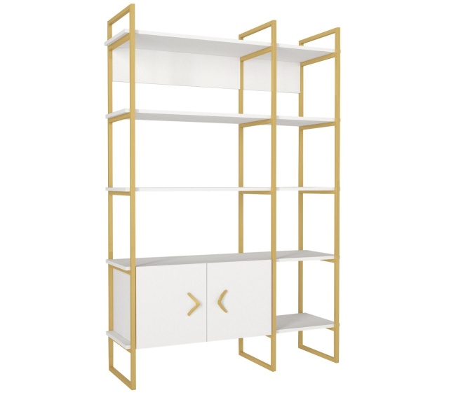 Biblioteca alba/aurie 180 cm Santana The Home Collection