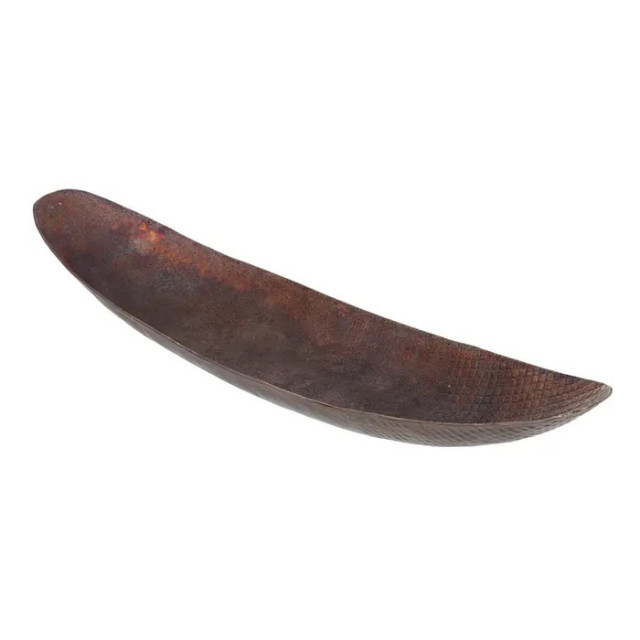 Bol decorativ maro bronz din aluminiu 15x63 cm Huston The Home Collection
