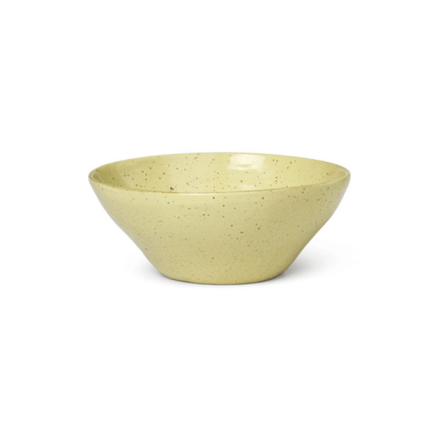 Bol galben din ceramica 15 cm Flow Sara Ferm Living