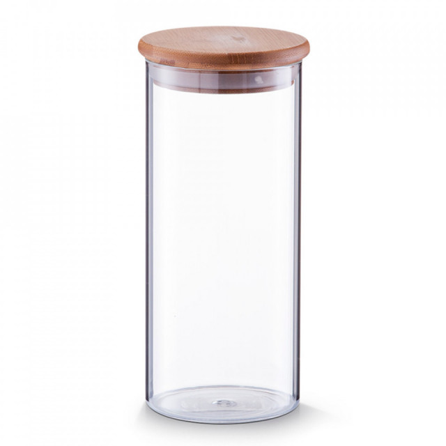 Borcan cu capac transparent/maro din sticla 1,4 L Lee Zeller