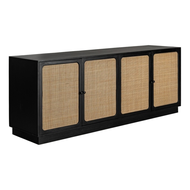 Bufet inferior maro/negru din lemn 206 cm Laissus Vical Home