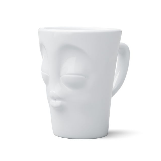 Cana alba din ceramica 350 ml Kissing Tassen