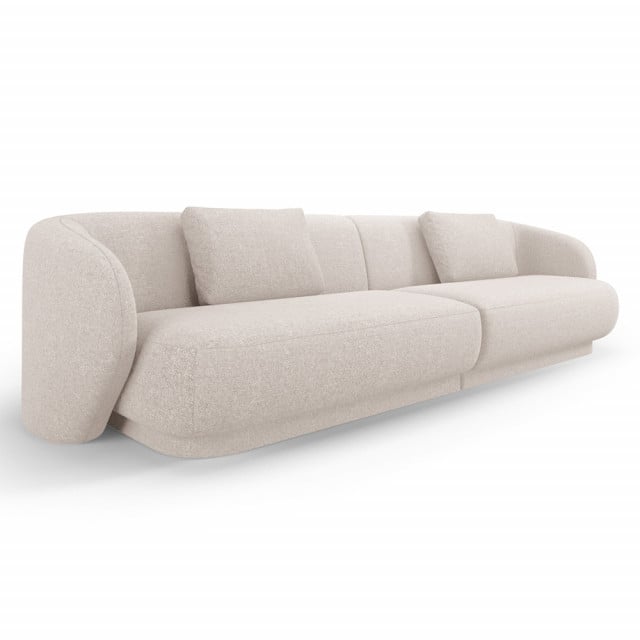 Canapea bej din textil pentru 4 persoane Camden Micadoni