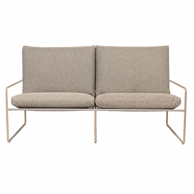 Canapea exterior bej din textil pentru 2 persoane Desert Ferm Living