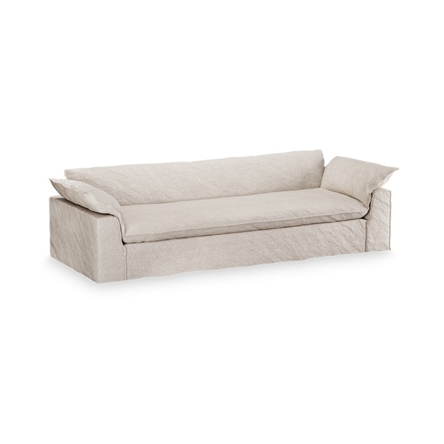 Canapea grej din textil 305 cm Nomad Boucle HKliving
