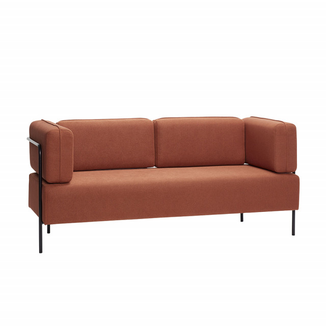 Canapea maro din textil 189 cm Block Hubsch