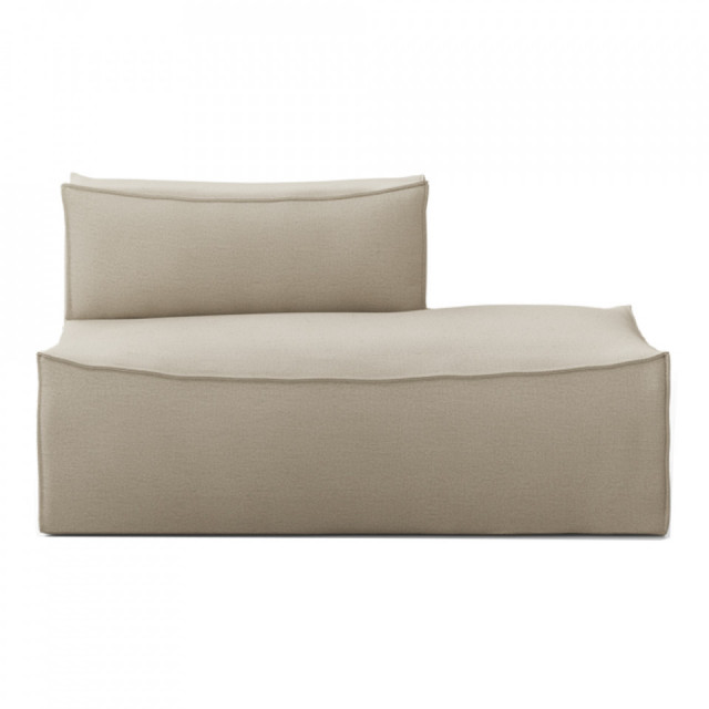 Canapea modulara bej din textil 150 cm Catena Open Right Linen Ferm Living