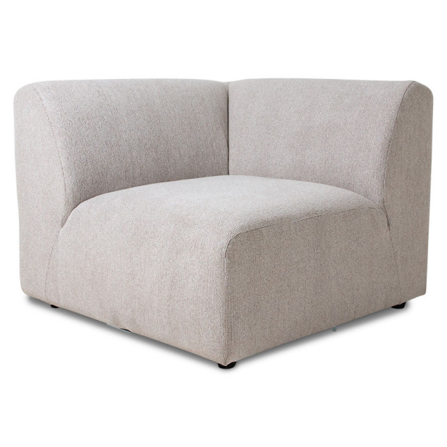 Canapea modulara gri deschis din textil 94 cm Jax Left HKliving