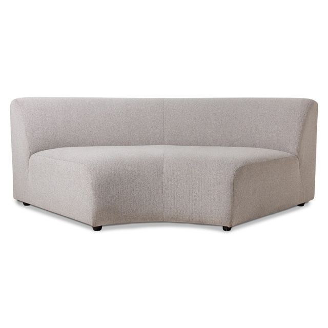 Canapea modulara gri din textil 208 cm Jax HKliving