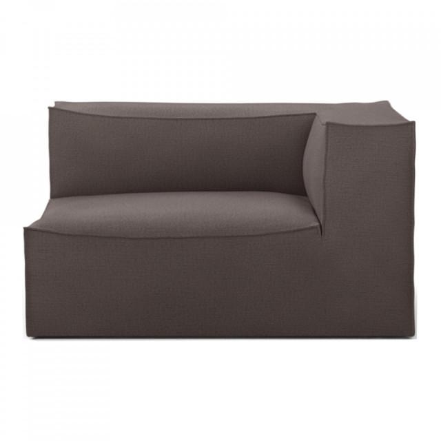 Canapea modulara maro din textil 138 cm Catena Armrest Right Hot Ferm Living