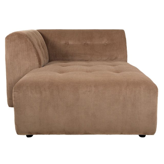 Canapea modulara maro din textil 160 cm Vint Left HKliving