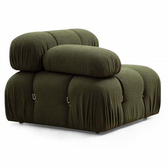 Canapea modulara verde din textil pentru 1 persoana Bubble 1L The Home Collection