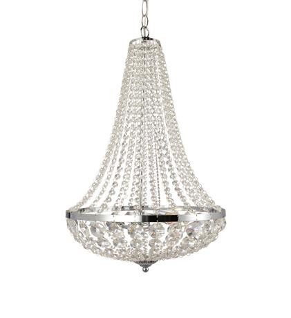 Candelabru argintiu/transparent din metal cu 2 becuri Granso Markslojd