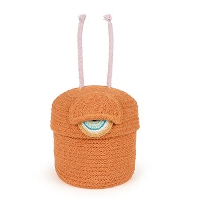 Cos cu capac portocaliu din bumbac Alien Ploot Lorena Canals