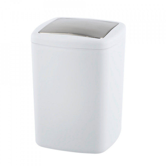 Cos de gunoi alb din plastic 8 L Barcelona Wenko