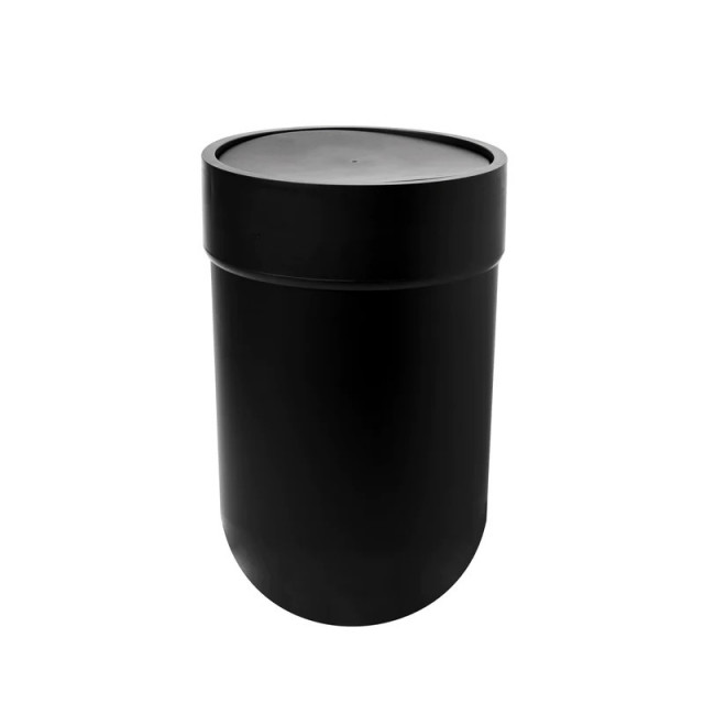 Cos de gunoi negru din plastic 6 L Touch Umbra