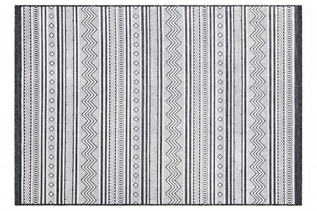 Covor alb/negru din fibre sintetice Meridyen The Home Collection (diverse dimensiuni)