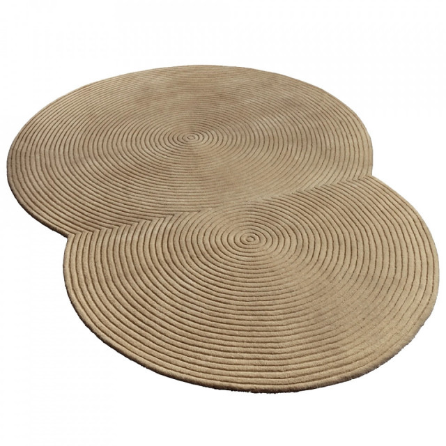 Covor bej inchis din lana 175x240 cm Zen Bolia
