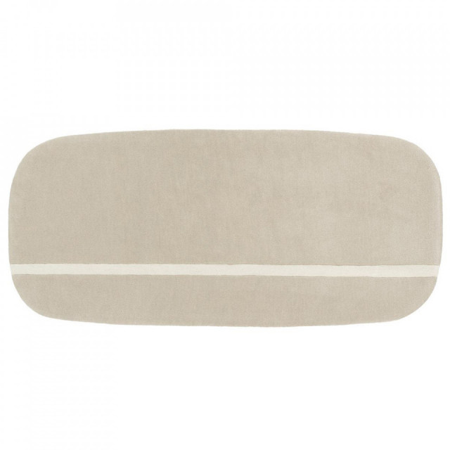 Covor bej nisipiu din lana 90x200 Oona Normann Copenhagen