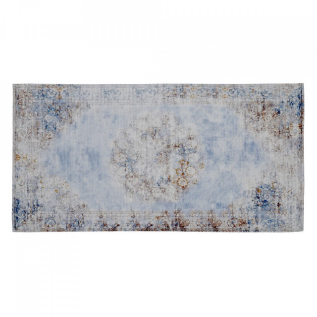 Covor dreptunghiular multicolor din bumbac si poliester 80x150 cm Adana The Home Collection