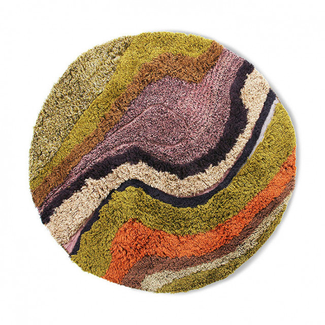 Covor multicolor din fibre naturale 150 cm Gerard HKliving