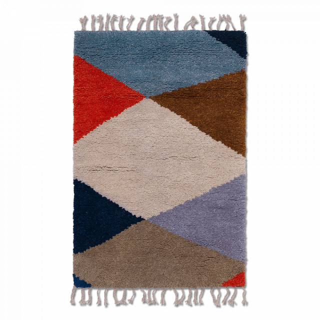 Covor multicolor din fibre naturale 80x120 cm Harlequin Ferm Living