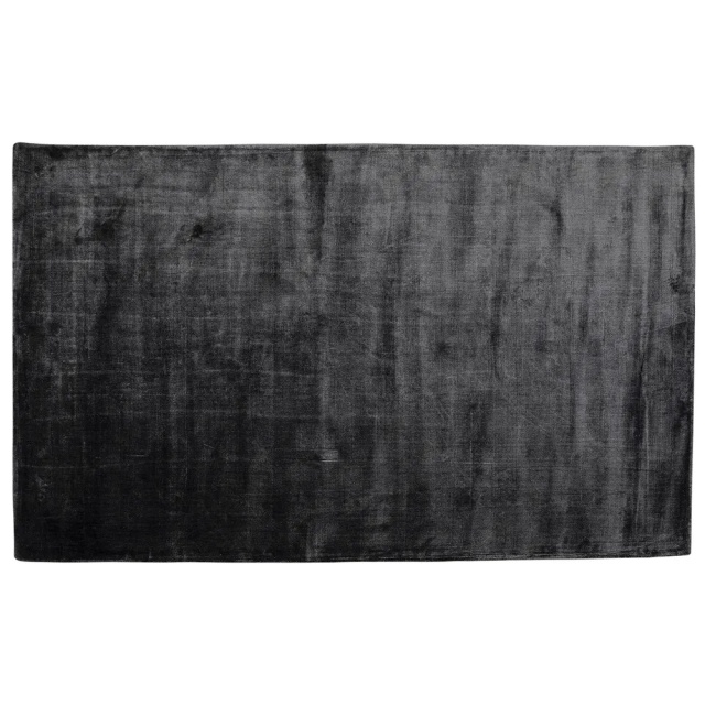 Covor negru din fibre sintetice 80x150 cm Cosy Rocky Kare