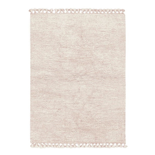 Covor pentru copii roz din fibre naturale 80x140 cm Koa Lorena Canals