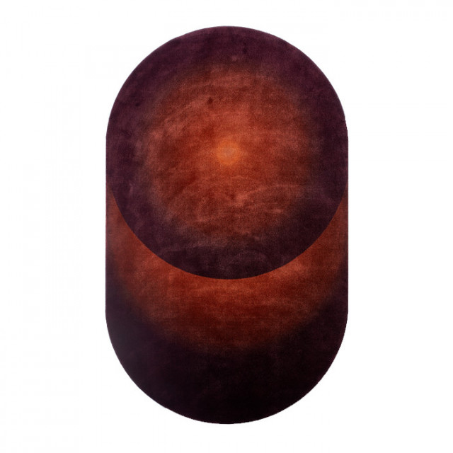 Covor rosu/maro din poliamide 180x300 cm Oval Pols Potten