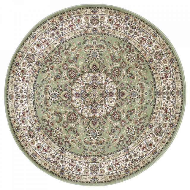 Covor verde/crem din polipropilena 160 cm Herat Zahra Nouristan
