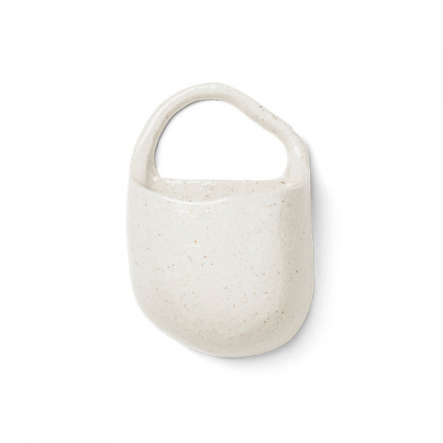 Decoratiune crem din ceramica pentru perete 13,5x20 cm Speckle Ferm Living