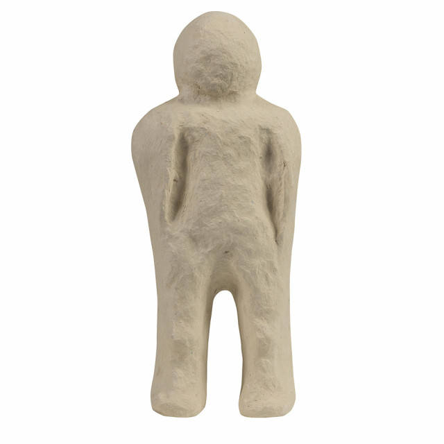 Decoratiune de perete crem din hartie 15x40 cm Inspect Woood