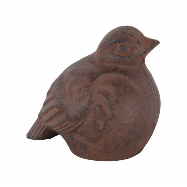 Decoratiune maro din metal 12 cm Bird L Esschert Design