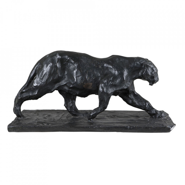 Decoratiune neagra din bronz 23 cm Jaguar Eichholtz