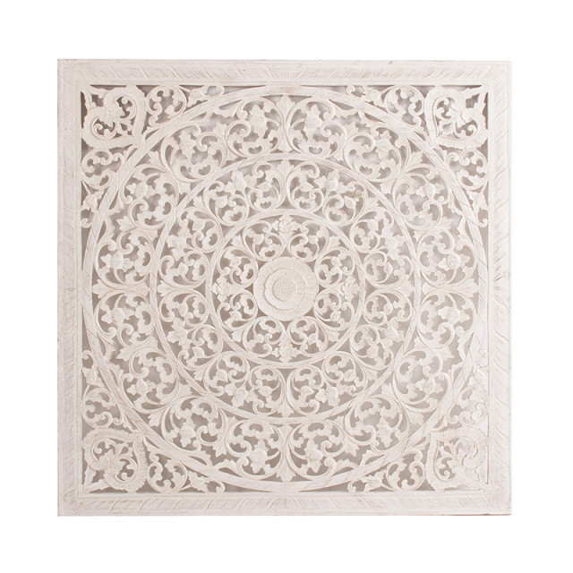 Decoratiune pentru perete alba 120x120 cm Wuhan Vical Home