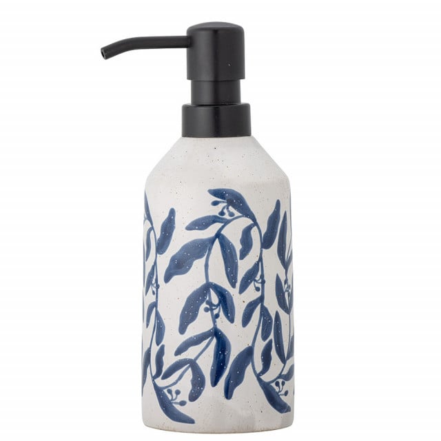 Dispenser sapun lichid alb/albastru din ceramica 8 cm Aurora Bloomingville