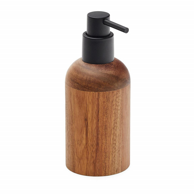 Dispenser sapun lichid maro din lemn 7x17 cm Senda Kave Home