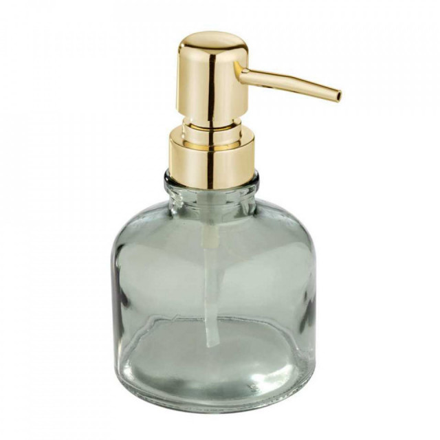 Dispenser sapun lichid verde/auriu din sticla 200 ml Atessa Wenko
