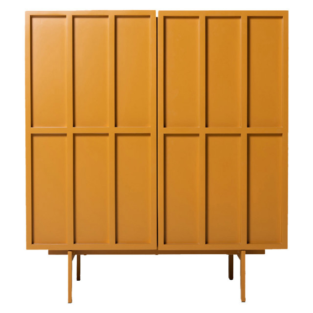 Dulap portocaliu din metal 89 cm Fern HKliving