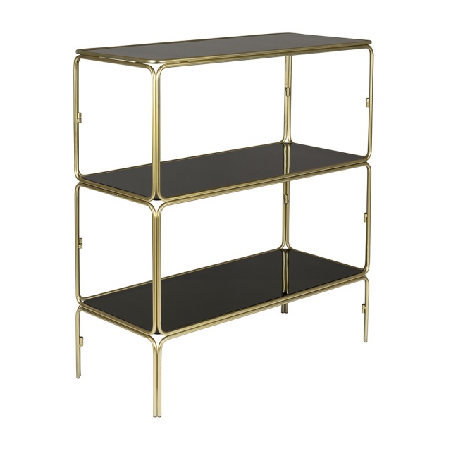 Etajera aurie din metal 89 cm Liah The Home Collection