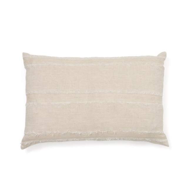 Fata de perna bej din fibre naturale 40x60 cm Neris Kave Home