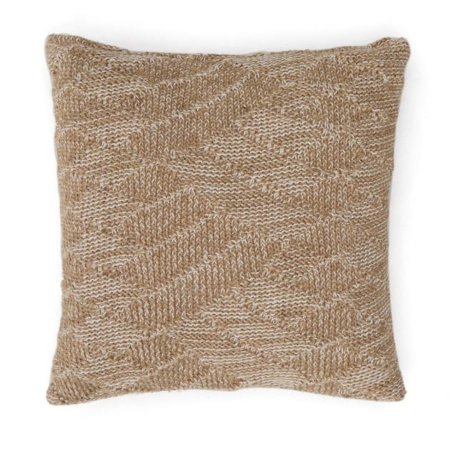 Fata de perna bej din fibre naturale 45x45 cm Melyan Kave Home