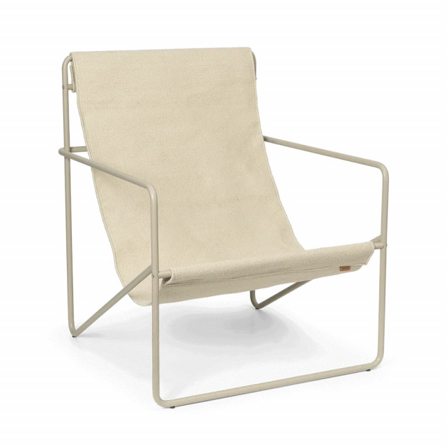 Fotoliu exterior crem din textil Desert Ferm Living