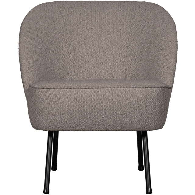 Fotoliu maro nougat din textil Vogue Boucle Woood
