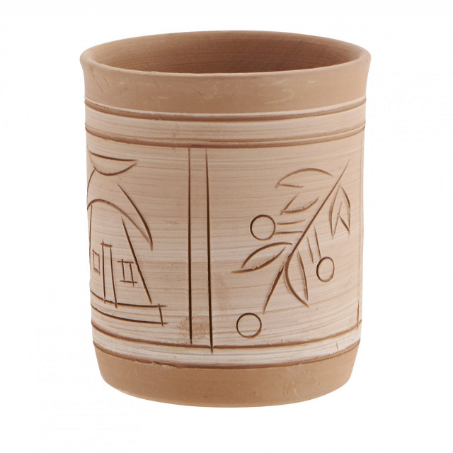 Ghiveci maro din ceramica 10 cm Luris Madam Stoltz