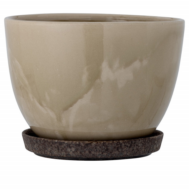 Ghiveci maro din ceramica 24 cm Ritva Bloomingville