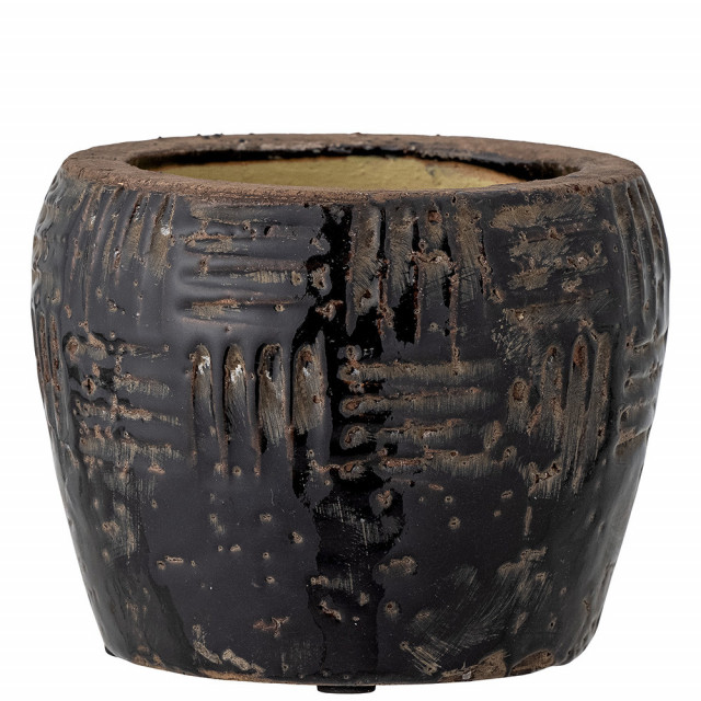Ghiveci negru din ceramica 14 cm Muan Bloomingville