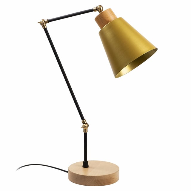 Lampa birou aurie din metal 52 cm Manavgat The Home Collection