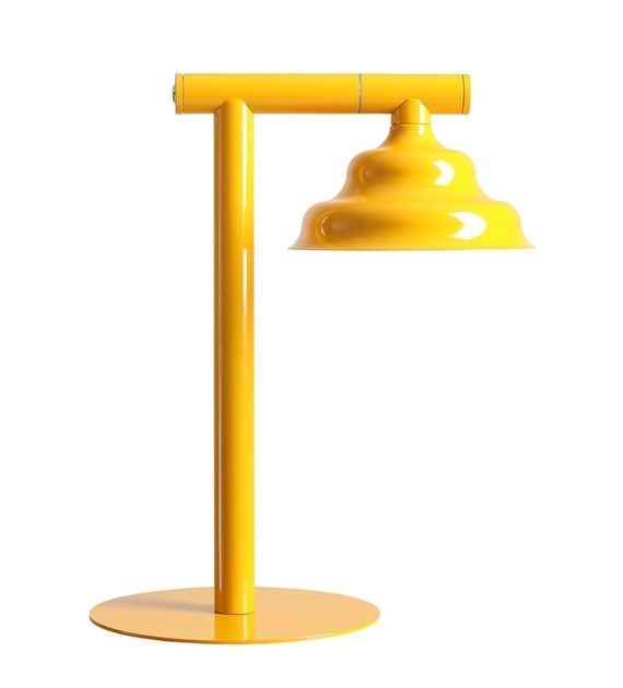 Lampa birou galbena din metal 37 cm Fala Aldex